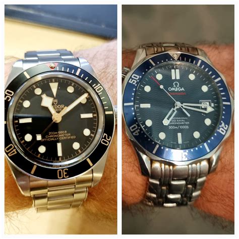 tudor black bay 58 or omega seamaster|Omega Seamaster black bay.